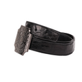 Black Crocodile Leather Strap