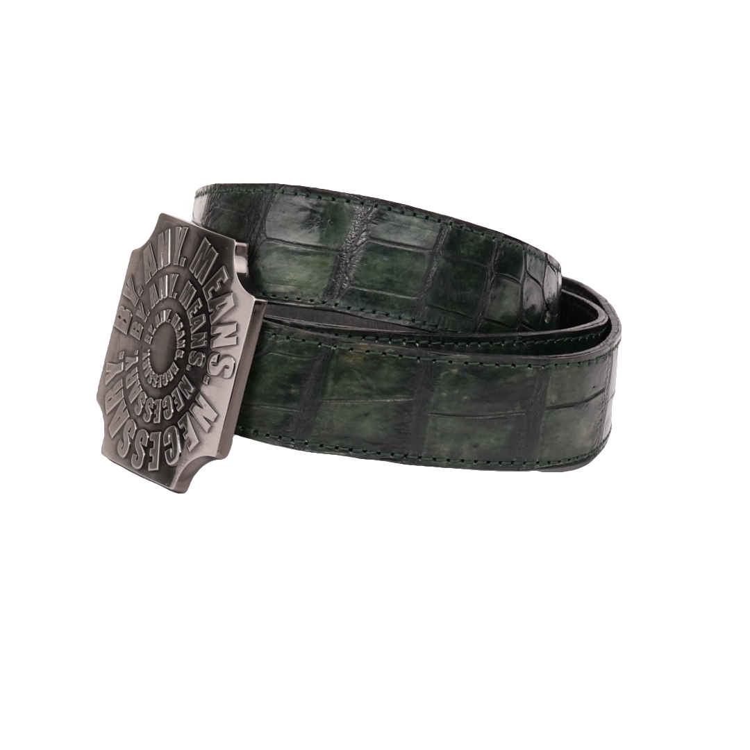 Green Crocodile Leather Strap