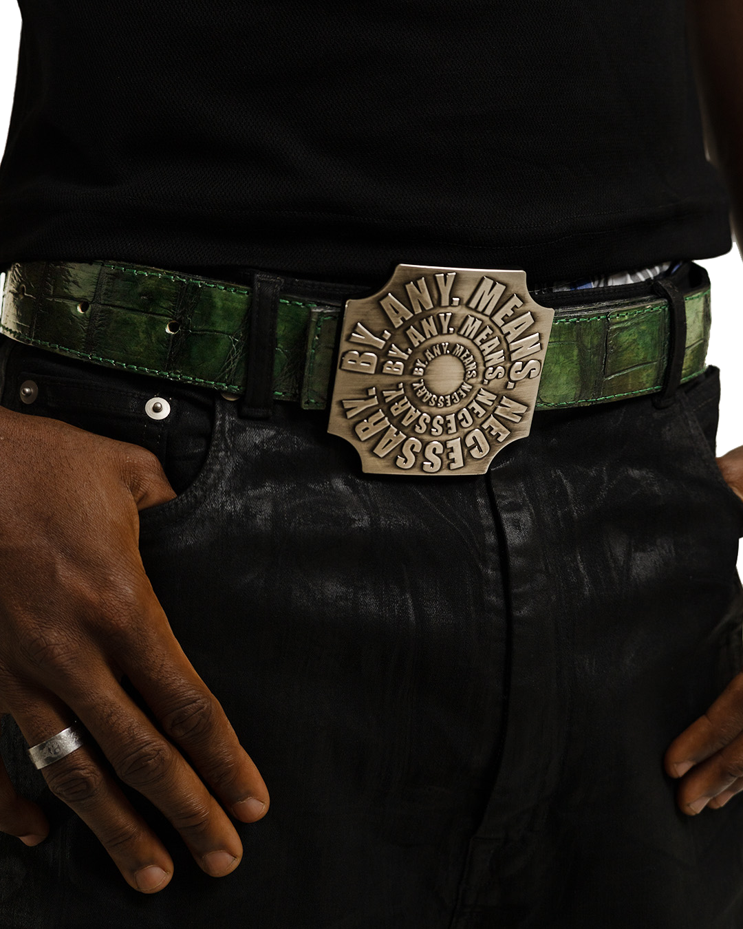 Green Crocodile Leather Strap
