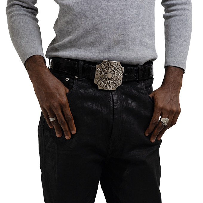 Black Crocodile Leather Strap