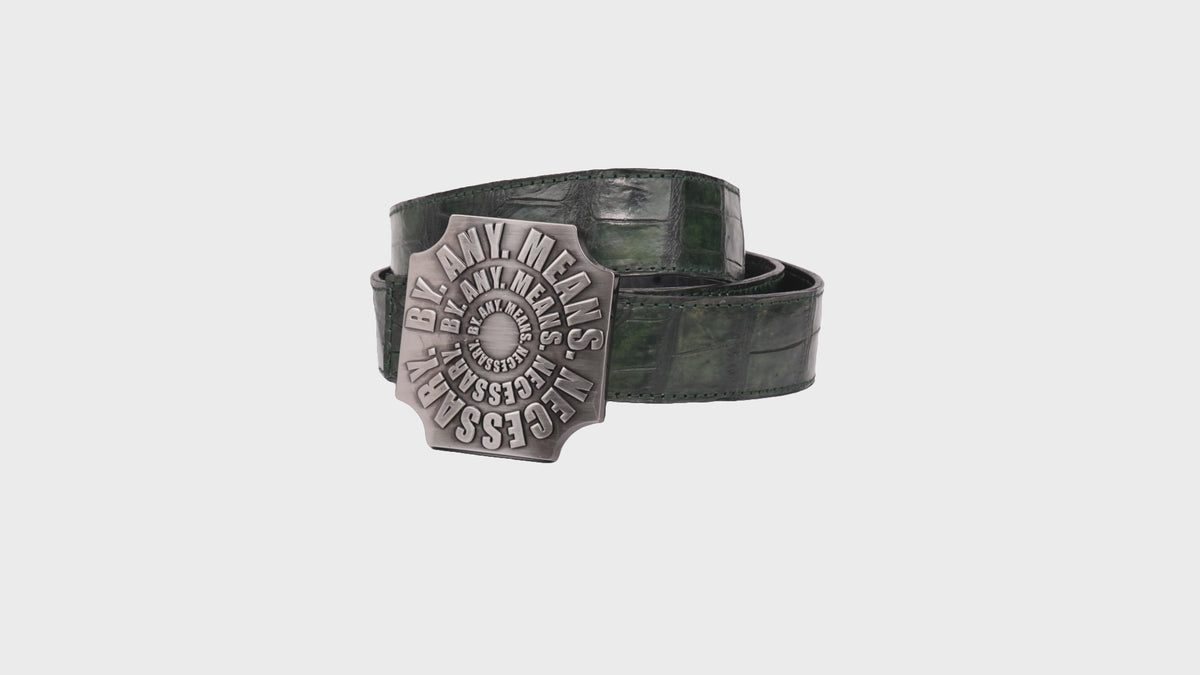 Green Crocodile Leather Strap